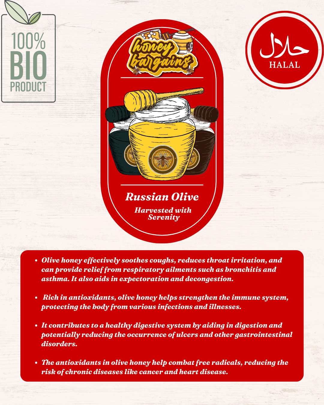 Russian Olive Honey
